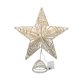 thumbnail image 2 of Decoración para árbol de Navidad, estrella hueca de cinco puntas con luz para uso interior. Plata 20cm, 2 of 9