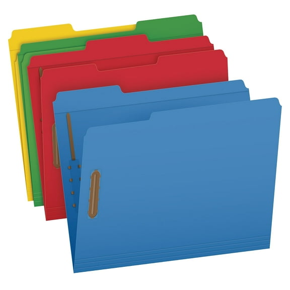 Pendaflex Heavy Duty File Folder 1-Tab Assorted Letter Size Assorted Colors 50/Box (1006957)
