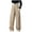 Khaki, variant on Annhoo Wide Leg Pants for Girls Casual High Elastic Waisted Trousers Baggy Solid Color Palazzo Pants with Pockets