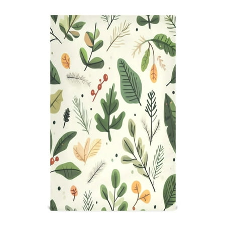 

Kitchen Towel 28x18 Inches x6，Plate Towel Decorative Towel Napkin Tea Towel Tea Towels For Kitchen Dish Cloths & Dish Towels Christmas Style Leaves