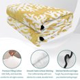 thumbnail image 4 of Quilts Queen Size, Yellow Coral Coastal Soft Comforter Bedding Set for Bed, White Summer Beach Ocean Seaside Lightweight Quilted Bedspread with Pillow Cover(2 Pieces) for All Season, 90x96 Inch, 4 of 9