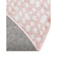 thumbnail image 5 of Unique Loom Kamala Washable Collection Area Rug - Animal print (5' 3" Round Rose Pink/Ivory), 5 of 9