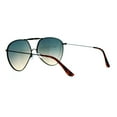 thumbnail image 4 of SA106 Womens Oceanic Color Gradient Lens Retro Aviator Sunglasses Black Green Yellow, 4 of 4