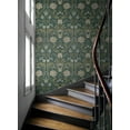 thumbnail image 6 of NextWall  Honeysuckle Trail Peel and Stick Wallpaper 20.9 in. W x 18 ft. L - Teal & Moss Green, 6 of 11