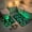 Pink, variant on 2-Piece Glow-in-the-Dark Bathroom Mat Set, Pink, Polyester, for bathroom, toilet area, sink zone and guest bath