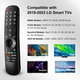 thumbnail image 2 of Universal for LG-TV-Magic-Remote-Control-Replacement UHD OLED QNED NanoCell MiniLED C1 C2 C3 C4 4K 8K Smart TVs,MR23GA with Pointer and Voice Function 2018-2024, 2 of 7