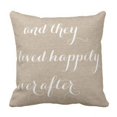 thumbnail image 1 of QIFEIHA lived happily Pillowcase Cushion Cover Two Sides Printing Size 18x18 inch, 1 of 2