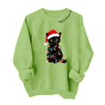 thumbnail image 6 of Asgosdo Women Christmas Sweatshirts Long Sleeve Graphic Print Tops Casual Warm Xmas Holiday Winter Shirts, 6 of 6