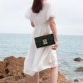 thumbnail image 7 of Clutch Purses for Women Summer Woven Evening Handbags Wicker Rattan Envelope Wallet Chain Shoulder Bag 2025, 7 of 7