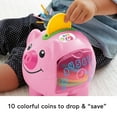 thumbnail image 4 of Fisher-Price Laugh & Learn Smart Stages Piggy Bank, Interactive Baby Toy, 4 of 6
