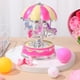 thumbnail image 3 of Luxury Carousel Music Box 3 caballos rotar la luz LED Rotación luminosa (rosa), 3 of 8