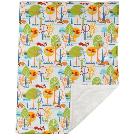 Poppi Living Forest Reversible Stroller Blanket
