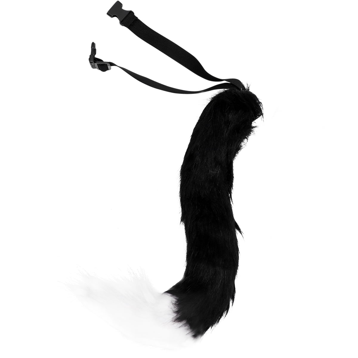 Hemoton Faux Fur Costume Cosplay Halloween Party Costume (Black and