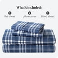 thumbnail image 5 of Bare Home Ensemble de Draps en Flanelle de Coton Double Brossé 100 %, 5 of 5