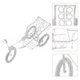 thumbnail image 1 of WASHWEPE Tricycle Vintage Modèle Décoratif en Fil d'Aluminium Jouets Rétro pour Adultes 1 Pcs, 1 of 8