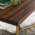 thumbnail image 5 of 2-Piece Coffee Table Set - Dark Walnut and Gold, 5 of 6