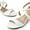 WHITE/PU, variant on DREAM PAIRS Women's Ankle Strap Low Wedge Sandals
