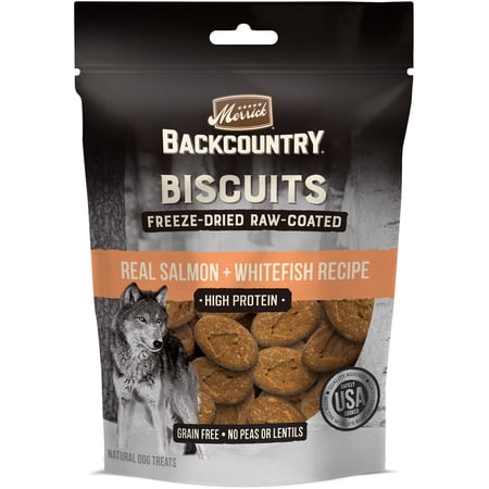 Merrick Salmon & Whitefish Flavor Biscuit Treats for Dogs  10 oz.