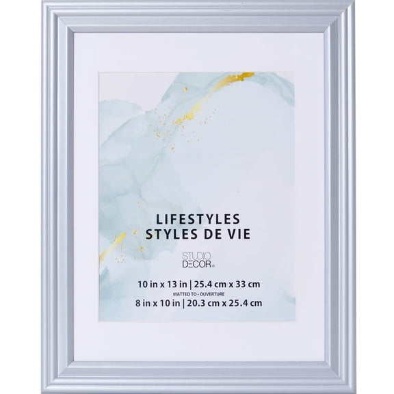 Studio Decor Silver Frame with Mat, Lifestyles, 6 Pack