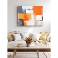 Illustration of Orange Wall Living Room Ideas