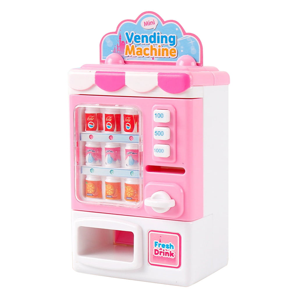 Toy drinks vending miniature dispenser machine