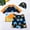 Dark Blue, variant on Fesfesfes 2-14 Years Boys Swimwear Kids Boys Fashion Cute Print Short Sleeve Sunscreen Seaside Swimming Trunks Swimsuit Hat Set 3 Piece Bathing Suit(Dark Blue,9 Years)