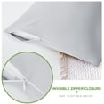 thumbnail image 5 of Unique Bargains Zipper Closure Body Pillowcase 1Pc Light Gray 20"x48", 5 of 8