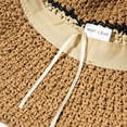 thumbnail image 6 of CoCopeaunts Women Beach Hat Straw Braided Stripe Fisherman Hat Summer Sun Protection Foldable Roll up Floppy Trendy Bucket Cap, 6 of 8