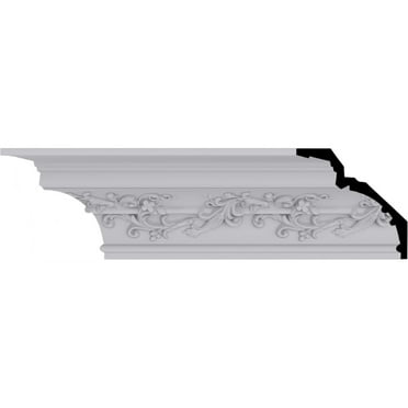 6 1/4"H x 6 1/4"P x 8 7/8"F x 94 1/2"L Hampton Crown Moulding
