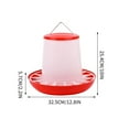 thumbnail image 3 of Yunuuuoa Chicken Feeder with Lid and Handle Poultry Feeder for Hens Chicks Plastic Chicken Feeder for Coops Backyard Farm Poultry Supplies Chicken Feeding Equipment, 3 of 4