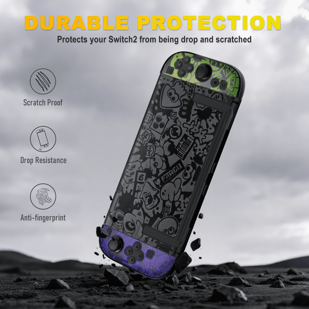 Switch 2 Case for Splatoon 3, Hard Protective Case for Nintendo