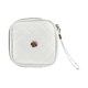 thumbnail image 1 of 1 Pc Bolsa de Maquillaje Floral para Mujeres para Vacaciones, Camping, Viajes de Negocios, Baño, Cuero PU Blanco, 1 of 4