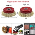 thumbnail image 3 of 100 Type M10 M16 Angle Grinder Grinding Steel Wire Brush Copper Plated Wheel Derusting Deburring Polishing Power Tool Accessorie, 3 of 6