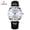 Blue dial, white face, black strap, variant on Men's watch, simple business watch, steel band, PU leather strap, luminous quartz watch, fashionable and trendy waterproof men's wristwatch