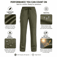 thumbnail image 5 of YAPPO Women's Hiking Pants Lightweight Quick Dry Cargo Pants, Water Resistant UPF 50+ Travel Outdoor Pants with 5 Zipper Pockets, 5 of 9