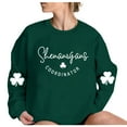 thumbnail image 4 of Tponi St Pattys Day Shirts Women Crew Neck Top Long Sleeve Shamrock Multicolor St Patricks Day Shirt For Women M, 4 of 4