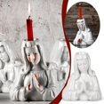 thumbnail image 2 of Hot sale! Crying Halloween Candle Holder, Crying Mary Candle Holders For Pillar Candles, Candlestick Holders Sheds Red Candle Tears Decor Popular! Halloween, 2 of 5