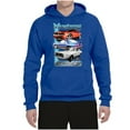 thumbnail image 2 of Wild Bobby, Mustang Ford Classics Cars and Trucks Unisex Graphic Hoodie Sweatshirt, Royal, XX-Large, 2 of 6