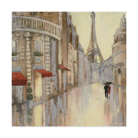 Trademark Fine Art 'Touring Paris Couple III' Canvas Art by Julia Purinton