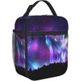 thumbnail image 2 of Galaxy Wolf Reusable Lunch Box Insulated LunchBox Cooler Lunch Bag, 2 of 6