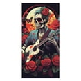 thumbnail image 6 of Guitar Skeleton Rock Microfiber Lightweight Beach Towel Quick Dry Absorbent Thin Towels for Swimming Pool Camping Beach Easy for Vacation Essentials, 6 of 7