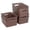 Brown, variant on PinkSheep 6 Pack Plastic Storage Baskets Small Organizer Basket Bins Black