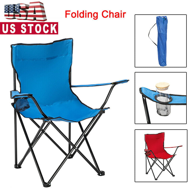 Durable Compact Folding Camp Chair Portable Fishing Hiking Picnic Outdoor Seats 