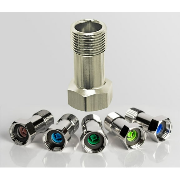 Compression 3/8" Supply Line Adapter Flow Controller PCA Low Flow Inline Fitting Faucet Regulator
