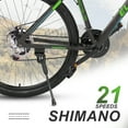 thumbnail image 3 of {IN STOCK} Elecony 27.5 Inch Mountain Bike, Shimano 21 Speeds with Mechanical Disc Brakes, Aluminum/High-Carbon Steel Frame, Suspension MTB Bikes Mountain Bicycle for Adult & Teenagers, 3 of 6