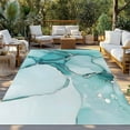 thumbnail image 3 of Fsddascl Turquoise Marble Outdoor Rug for Patio/Deck/Porch, Non-Slip Large Area Rug 4 x 6 Ft, Nature Marble Crack Country Retro Indoor Outdoor Rugs Washable Area Rugs, Reversible Camping Rug Carpet, 3 of 5