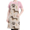 thumbnail image 5 of Dachshund and Paws Apron-Garden Aprons for Women with Pockets-Cotton Linen Waterproof Kitchen Cooking Gardening Aprons Adjustable for Kitchen,Cooking,BBQ and Salon 33x27 Inch, 5 of 7