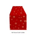 thumbnail image 3 of Hvmvliv 12x71 Inch Christmas Linen Table Runner with Holiday Patterns for Dining Table Home Party Table Runners Decoration Multicolor, 3 of 6