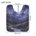 thumbnail image 5 of Yayeee Bath Rug for Bathroom Floor Non Slip Contour Fluffy Soft Absorbent Mat, 20"x24", Moonlight Mountain, 5 of 7