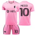 thumbnail image 1 of 2324 Miami jersey home/away Messi adult soccer jersey for kids no.10 no socks 26#140-150cm, 1 of 1